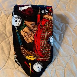 Golf Themed Men's Tie